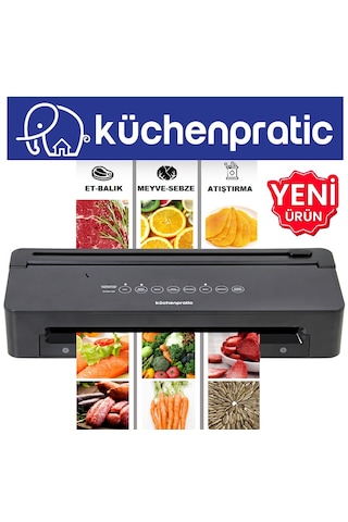 Küchen Pratic VS8010 Ev Tipi Elektrikli Vakum Makinesi + 10 Adet Vakum Poşeti