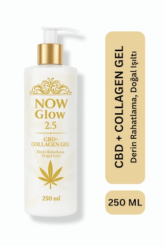 Now Glow 2.5 C B D + Collagen Gel Kolajen, Kenevir Jel 250 Ml D