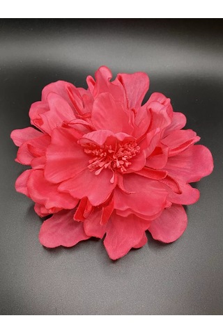 Amely Rid Kumaştan Büyük Çiçek Fiyonk Broş Tokalı 256858407 Pembe