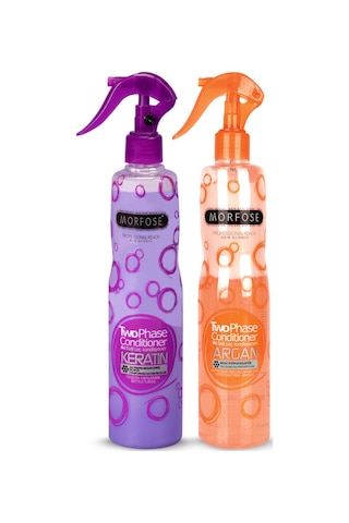 Morfose Argan Özlü Çift Fazlı Fön Suyu 400 ML + Keratin Özlü Fön Suyu 400 ML