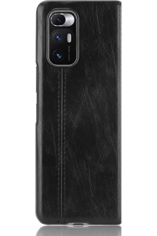 Xiaomi Mi Mix Fold Darbeye Dayanıklı Dikiş İnek Cilt Dokusu Pc + Pu + Tpu Kılıf