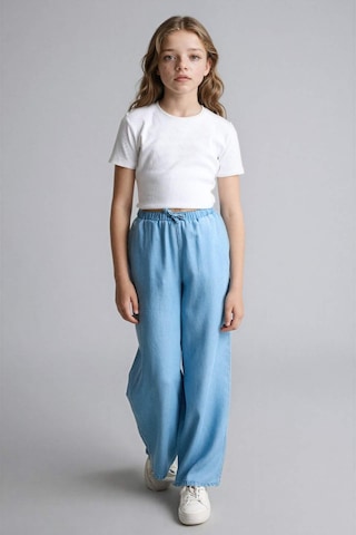 Defacto Geniş Paça Jean Pantolon Kız Çocuk G0249a826smnm63 Mavi-nm63