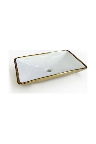 İsvea - Sistema İç Beyaz Dış Altın 60 Cm Lavabo - 10sf53060sv 1466841
