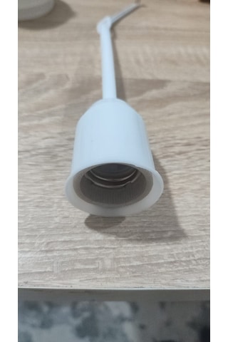 20 Adet Askılı Porselen Tij Duy Beyaz Renk