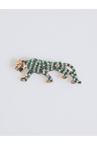Jimmy Key Jimmy Key Karışık Leopar Figürlü Broş 6sw355526999 Çok Renkli