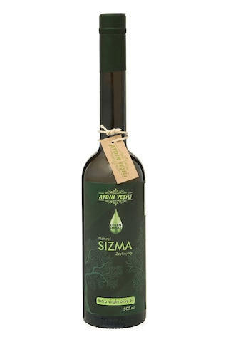 Aydın Yeşili Erken Hasat  Naturel Sızma Zeytinyağı Sunum Şişe Yeni Sezon 500 ML