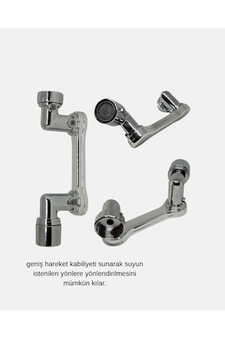 Nrzsnt Dönebilir Musluk Başlığı Lavabo Temizliği Ve El-yüz Yıkamada Maksimum Rahatlık