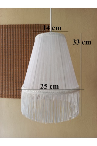 N-16 Beyaz Organze Yatak Odası Çocuk Ve Bebek Odası Avize Beyaz