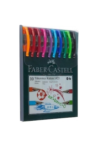 Faber Castell 1425 10'lu Tükenmez Kalem Seti