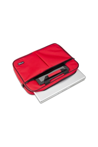 Classone Wtx302 Wtxpro Serisi 15.6 İnch Su Geçirmez Kumaş Apple Uyumlu MacBook , Laptop , Notebook El Çantası- Kırmızı