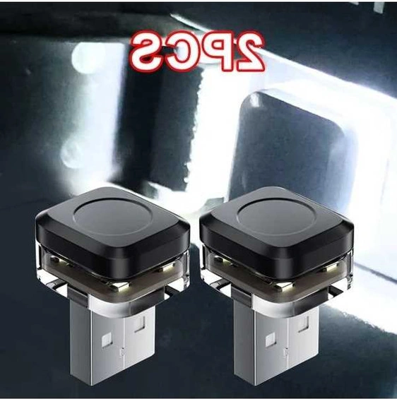 Trendooze 2'li Paket Araç İçin Ev Parti Usb Aydınlatma Aksesuarı, Beyaz