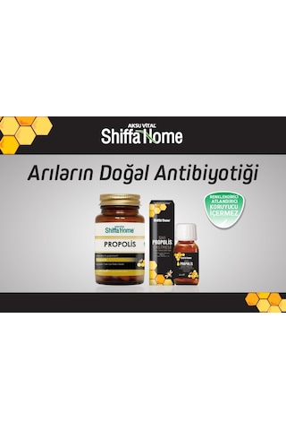2 Adet Aksu Vital Shiffa Home Propolis 470 MG 60 Kapsül