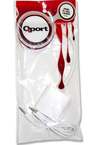 Qport Q-Hd-Vgj Hdmi To Vga Çevirici + Ses Girişli