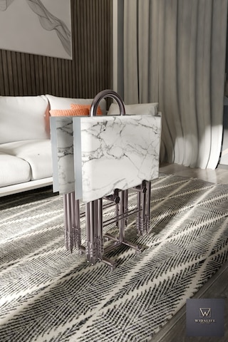 Çanta Zigon Sehpa, 4'lü Sehpa, Zigon Sehpa, Servis Sehpası, Camlı Sehpa, Krom Sehpa, Katlanır Sehpa Beyaz Çanta Zigon Sehpa, 4'lü Sehpa, Zigon Sehpa, Servis Sehpası, Camlı Sehpa, Krom Sehpa, Katlanır Sehpa Beyaz