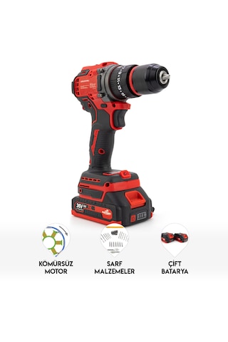 Dawreek 10 MM Red Kömürsüz Vidalama