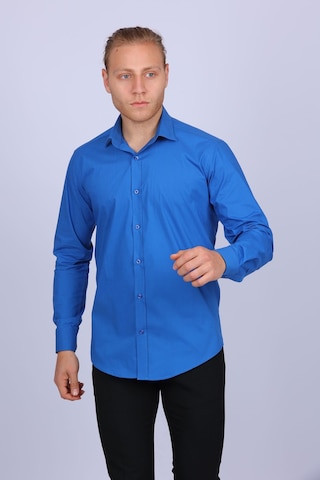 Tousus Slim Fit Saks Rengi Erkek Gömlek Slm-5069-tss Saks Mavisi