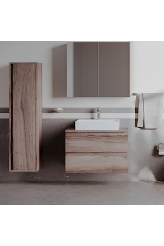 Creavit Nx260 Next Tezgah Üzeri Kare Delikli Lavabo 60 x 50 CM