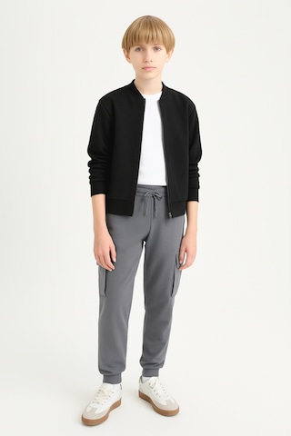 Ahengim Erkek Çocuk Basic Kargo Cepli Jogger Paça Okul Eşofman Altı Ak2322-1 Gri