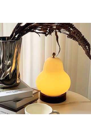 Techtic Masa Lambası Dokunmatik Şarjlı Armut Lamba 3 Modlu