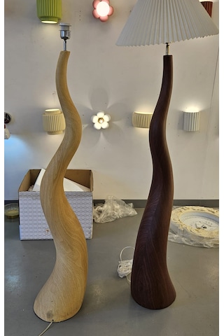 Yüceeller Fransız İskandinav Lux Lambader AÇIK CEVİZ RENGİ