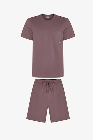 Penti Kahverengi Kahverengi Erkek Woodland Earth Şortlu Pijama Takımı K.kahverengı