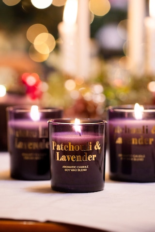 Glam Patchouli Kokulu 2'li Mum Seti Lacivert 120 Gr - 200 Gr Renkli