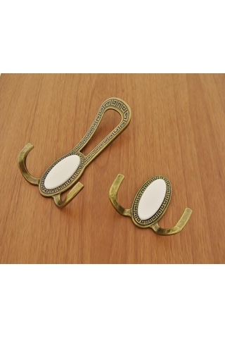 Azimkar Hırdavat Bambu Askılık Antik Sarı Beyaz Diğer