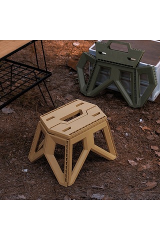 Suofeng Kamp Balıkçılık Plastik Katlanır Sandalye Uzun - Siyah Siyah