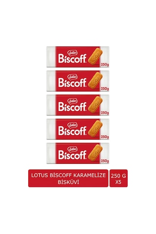 Biscoff Karamelize Bisküvi 250 Gr - 5'li Paket