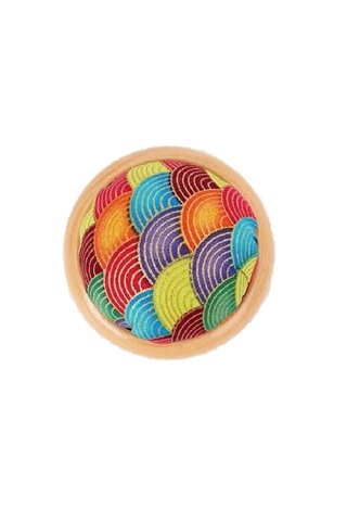 Renk Desenli El Yapımı Yastıklı Masa Üstü Ahşap Tabanlı Terzi Iğnedanlık