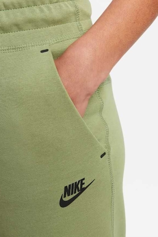 Nike Tech Fleece Loose Fit Sweat Trousers Gray Bol Kesim Kadın Eşofman Altı Yeşil Yeşil