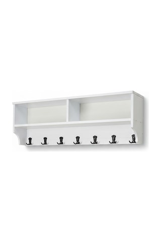 Upstyle Raflı Duvar Askılığı 120 Cm - Beyaz 120 22 37 Cm