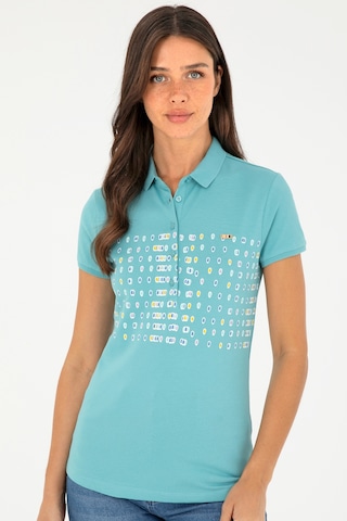 U.S. Polo Assn. Kadın Mint Polo Yaka Tişört 50282885-VR090