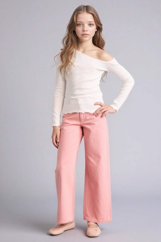 Defacto Wıde Leg Gabardin Pantolon Kız Çocuk G7744a826sppn111 Pembe-pn111