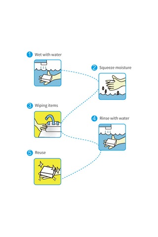 Ranyeek 10 Adet Gri Melamin Köpük Temizlik Sporu 10x6x2cm - Yüksek Emici, Yağ Ve Lekelerden Etkili Temizleme, Çok Amaçlı Kullanım