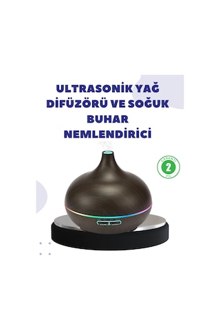 Bn01 Uçucu Yağ Uyumlu Renkli Led Işıklı Nemlendirici