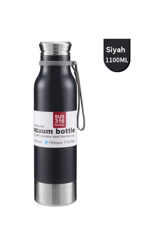 14 Paslanmaz Çelik Termos Bardak Siyah