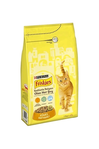 Purina Friskies Kümes Hayvanlı Yetişkin Kedi Maması 1500 G