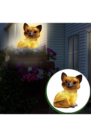 Güneş Enerjili Led Açık Dekor Bahçe Işık Lambası 8 Saate Kadar Son Otomatik Açık/kapalı Gece Işık Yolu Peyzaj Dekorasyonu Renk: Tavşan Renk