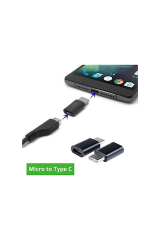 Usb 3.1 Type-c To Mikro Usb Şarj Çevirici Dönüştürücü Adaptör