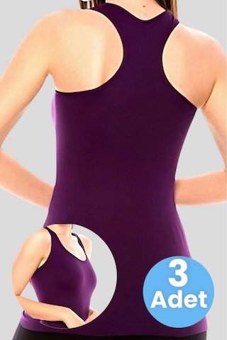 Uniquetrenders Kadın Sporcu Atlet Fitness Atlet Pilates Atlet Yoga Atlet 3'lü Set Mor