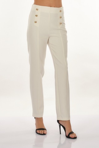 Perspective Duble Paça Ekru Kadın Pantolon 24051724 001
