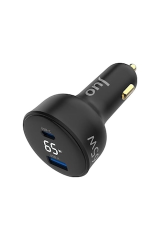 65w Led Ekranlı Type-c + Usb-a Araç Şarj Aleti İphone & Android & Notebook Araç İçi Şarj Cihazı