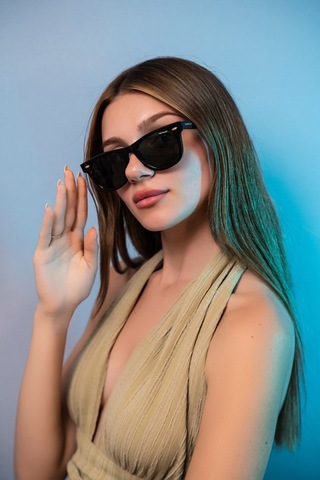 Montblack Mb 6802 01 Wayfarer Erkek Güneş Gözlüğü Siyah