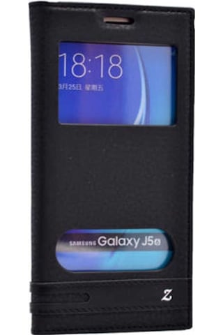Galaxy Uyumlu J7 2016 Kılıf Elite Pencereli Kapaklı Kılıf