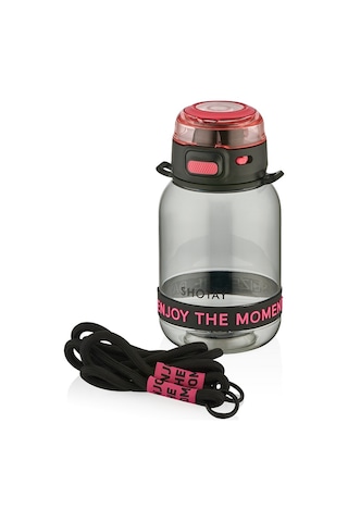 Shotay St-7104 700ml Siyah Tritan Matara Siyah