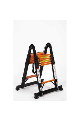 Cardilife 2.2 + 2.2 Metre Teleskopik Çelik Merdiven 7+7