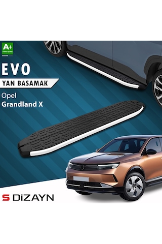 S-dizayn Opel Grandland 2 Elektrikli Evo Aluminyum Yan Basamak 193 Cm 2024 Üzeri A+ Kalite