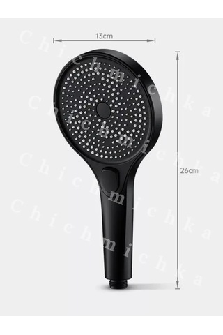 Chichmichka Silikonlu Hortumlu Duş Başlığı 198341270 Siyah