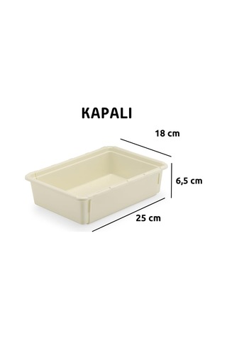 Ayarlanabilir Kayar Kızaklı Mini Çekmece Organizeri Uzuayıp Kısalan Konsül Masa Üstü Dzenleyici Krem, 4 Numara Çok Renkli